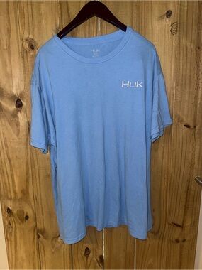 Huk Light Blue Short Sleeve Crew Tee